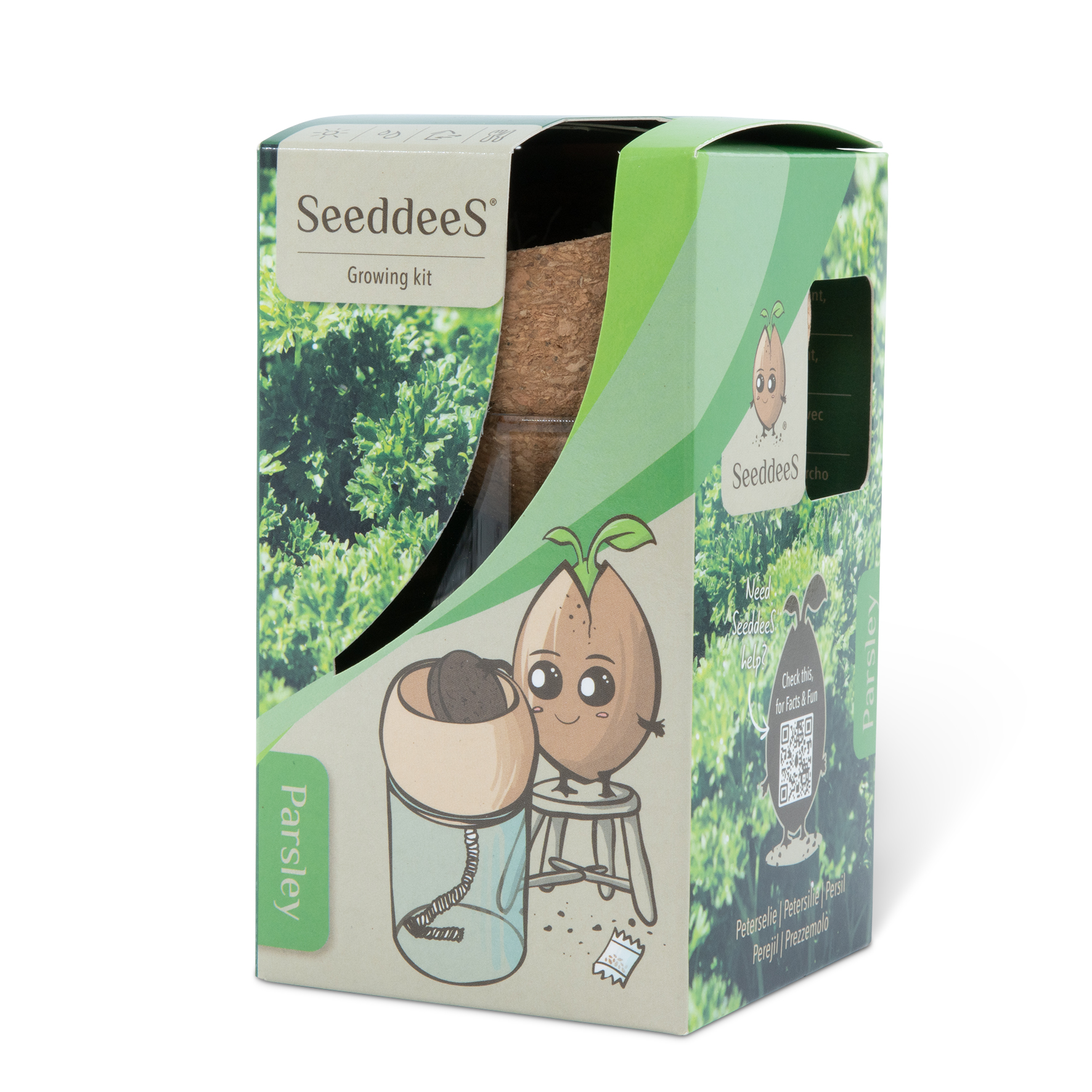 SeeddeeS® Peterselie Kweekset - Kurk-/Glaspot